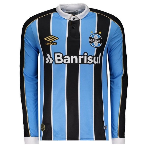 Camiseta Grêmio FBPA Primera ML 2019-2020 Azul